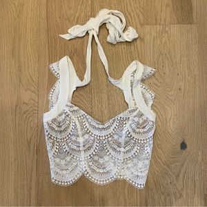 For Love and Lemons Lace Crop Top
